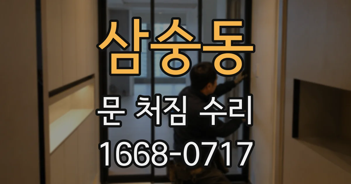 삼숭동 문 처짐 수리