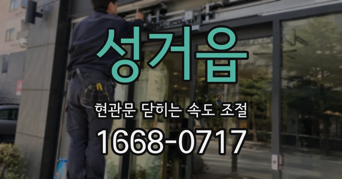 성거읍 현관문 닫히는 속도 조절