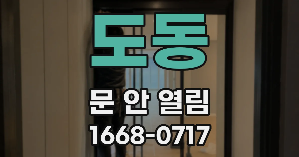 도동 문 안 열림