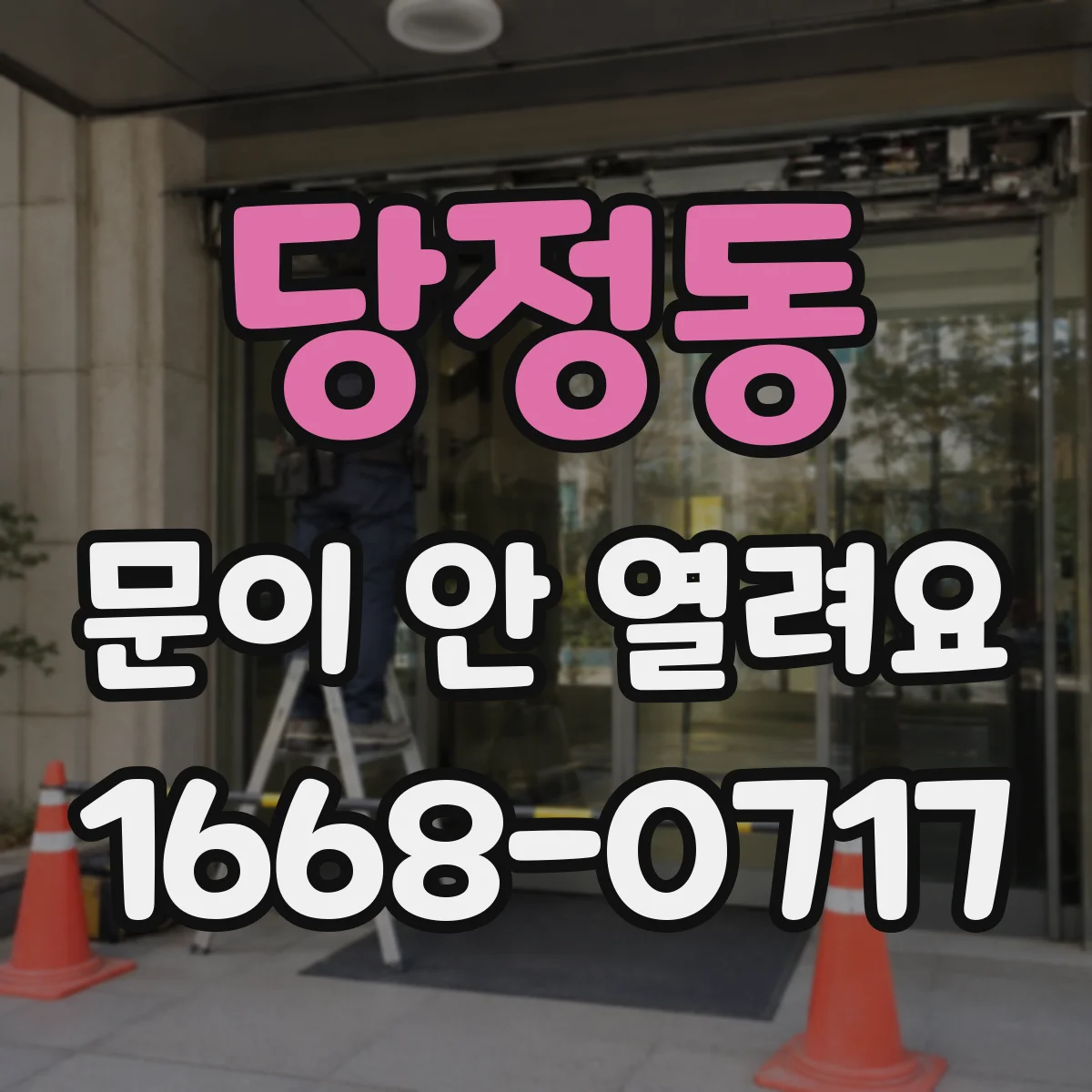 당정동 문이 안 열려요