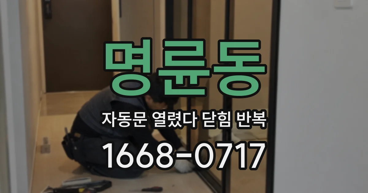 명륜동 자동문 열렸다 닫힘 반복 현상은 문이 한 번 열리고 곧바로 닫히거나, 중간에 멈춘 상태에서 다시 열리며 이어질 수 있습니다.