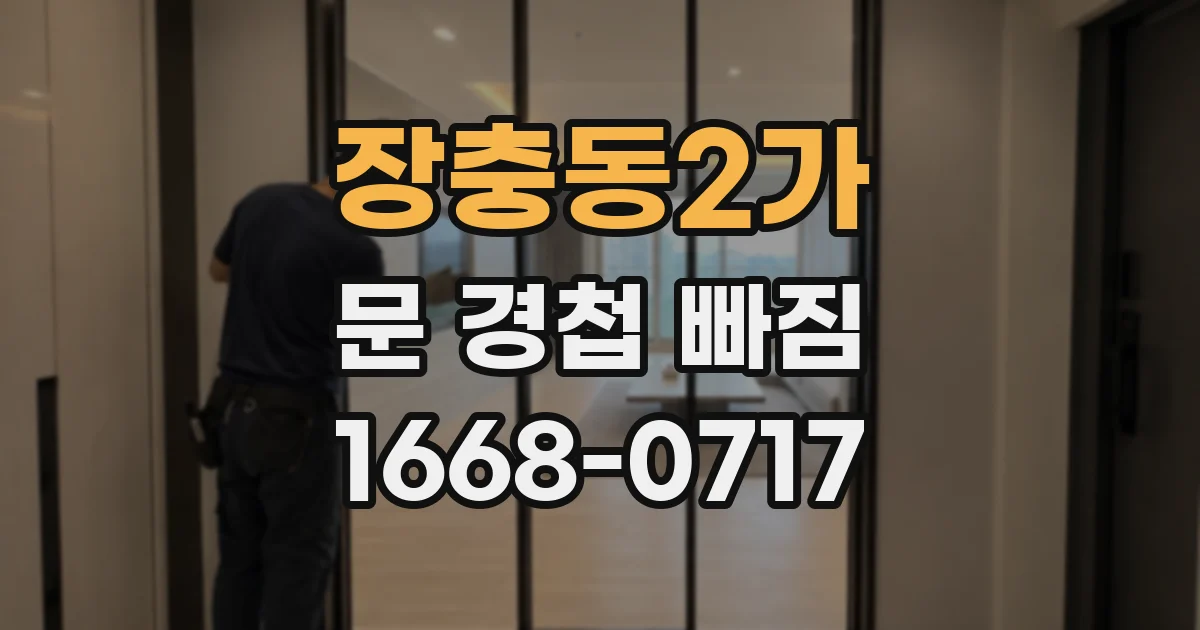 장충동2가 문 경첩 빠짐