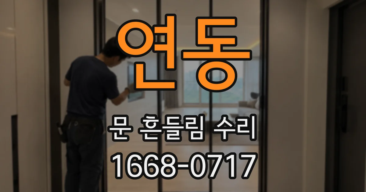 연동 문 흔들림 수리