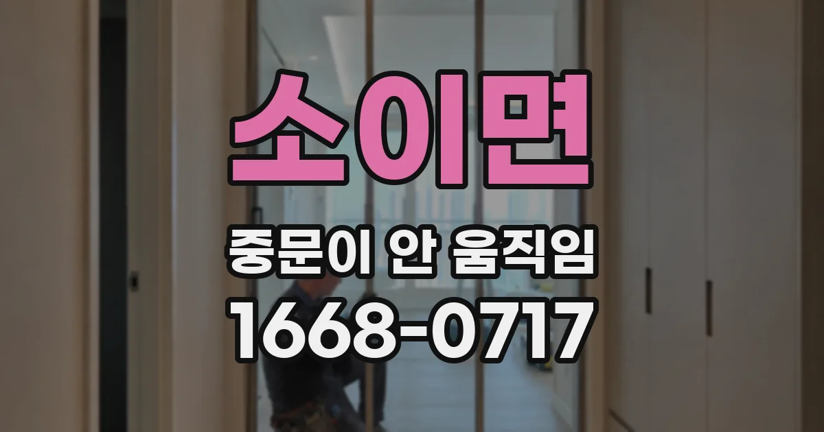 소이면 중문이 안 움직임