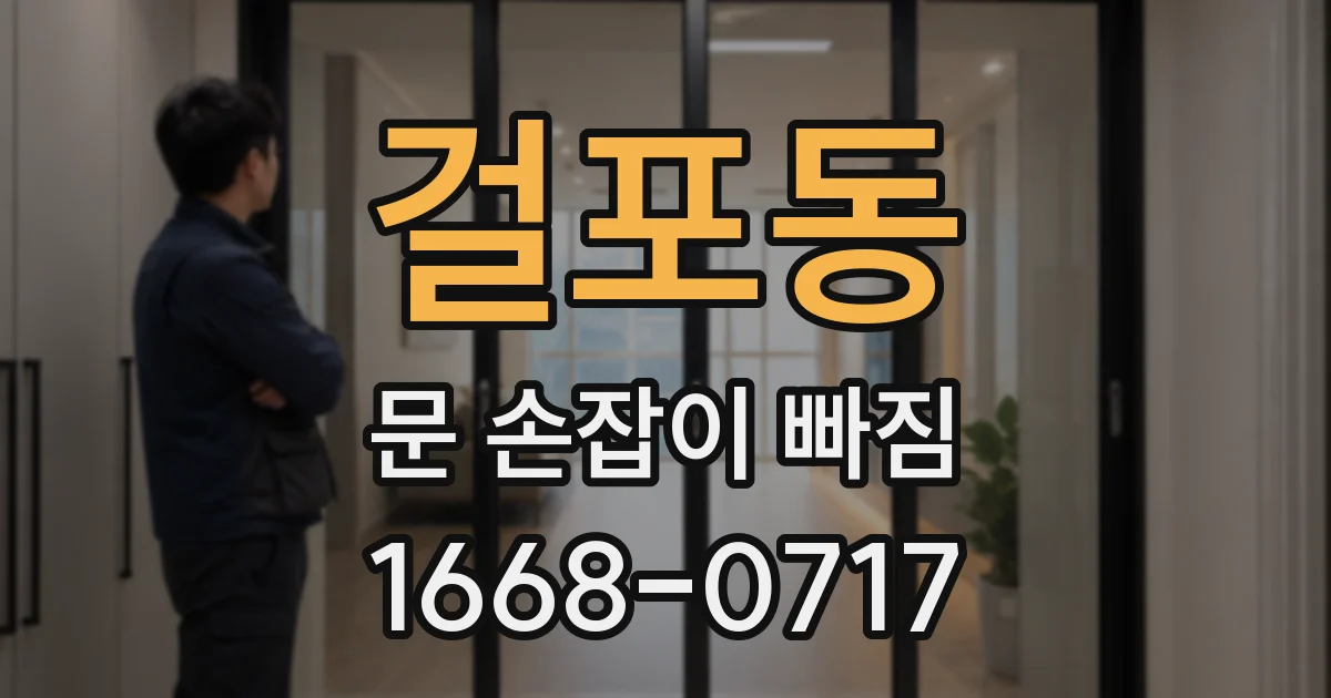 걸포동 문 손잡이 빠짐
