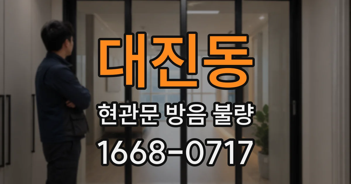 대진동 현관문 방음 불량