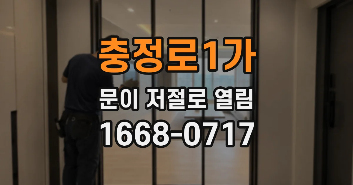 충정로1가 문이 저절로 열림