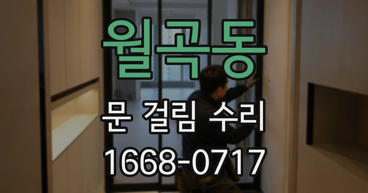 월곡동 문 걸림 수리