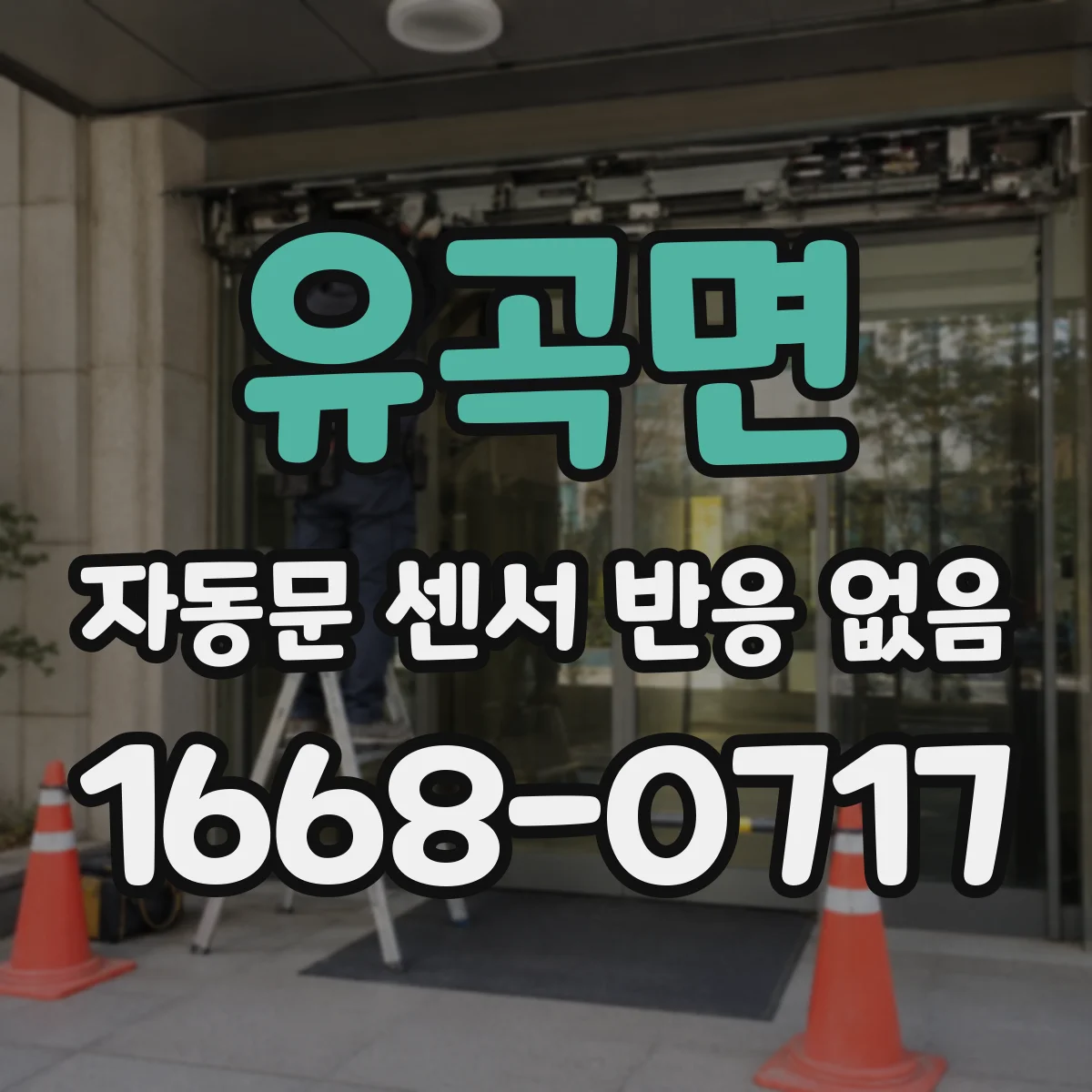 유곡면 자동문 센서 반응 없음