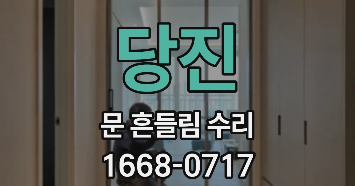 당진 문 흔들림 수리