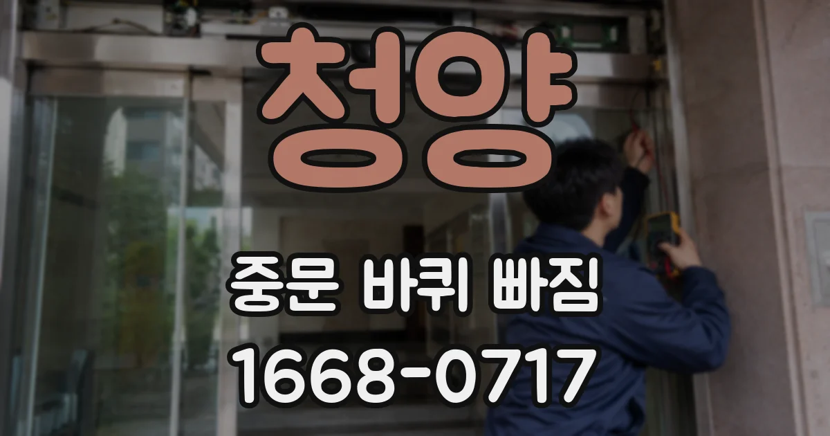 청양 중문 바퀴 빠짐