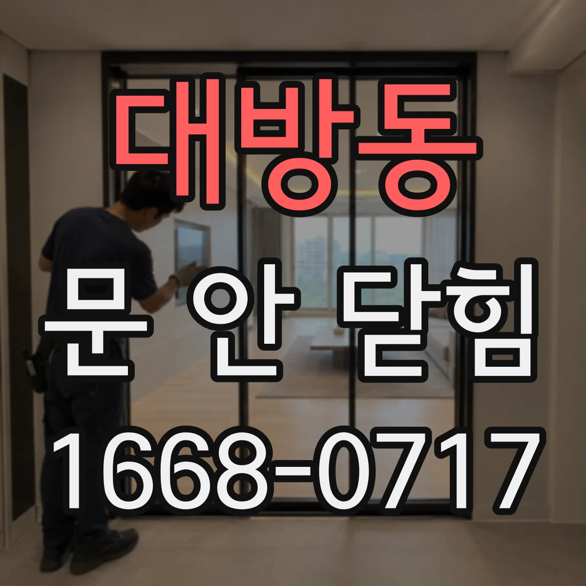 대방동 문 안 닫힘