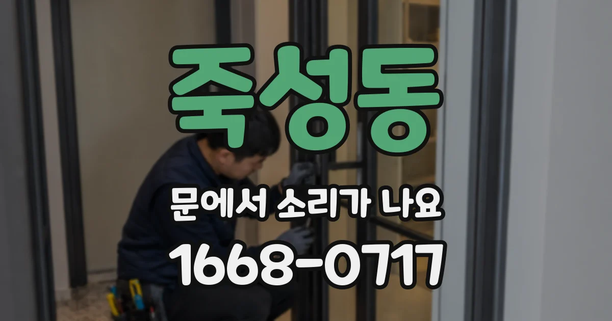 죽성동 문에서 소리가 나요