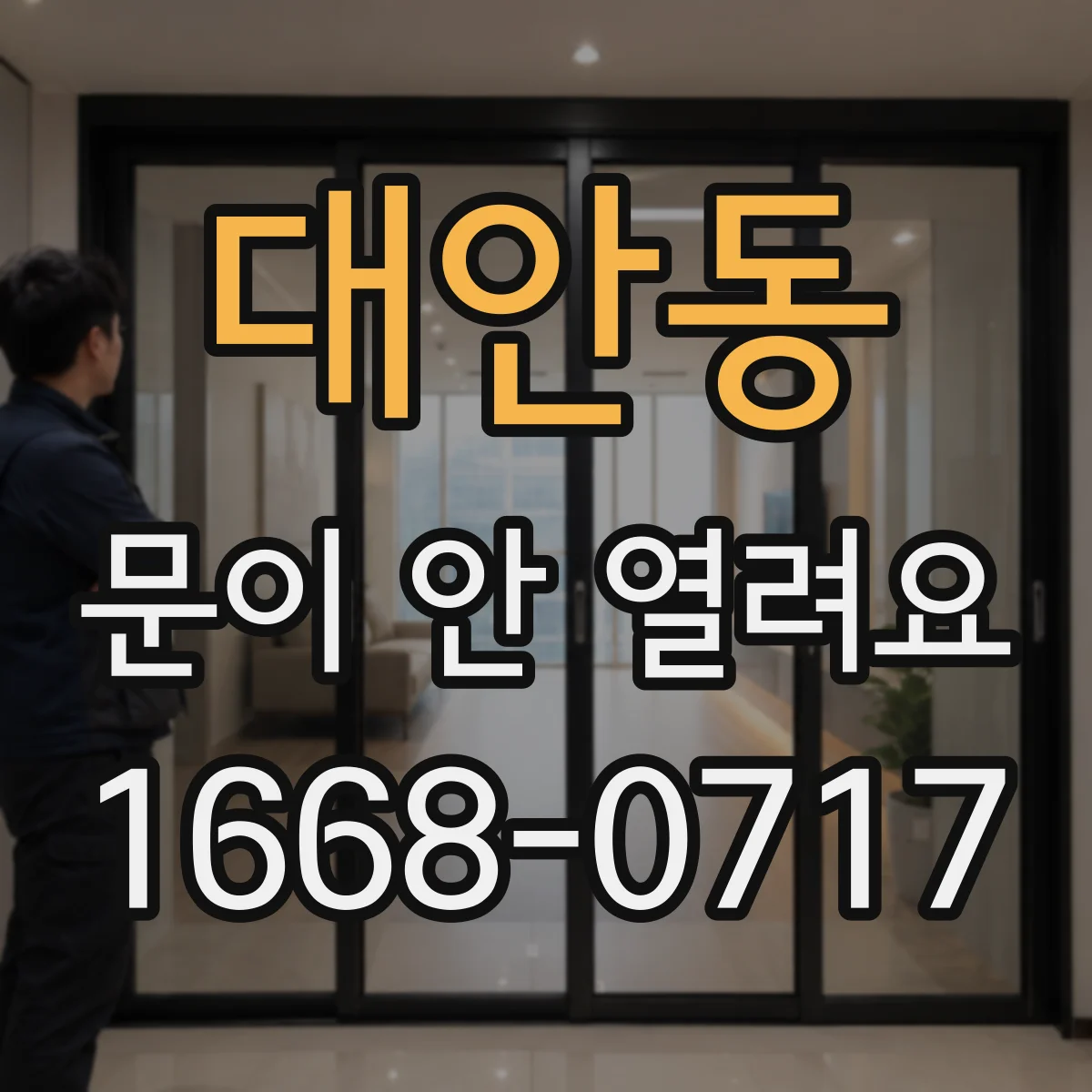 대안동 문이 안 열려요