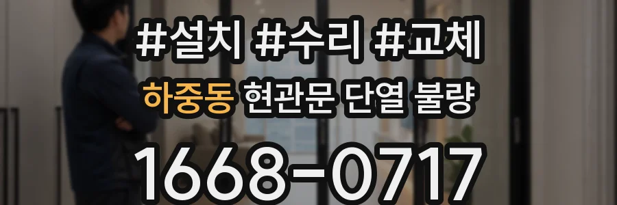 하중동 현관문 단열 불량