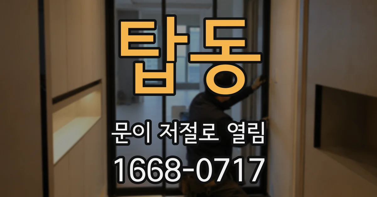 탑동 문이 저절로 열림