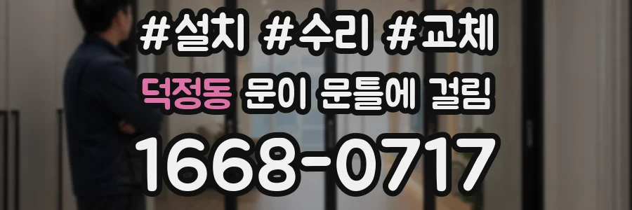 덕정동 문이 문틀에 걸림