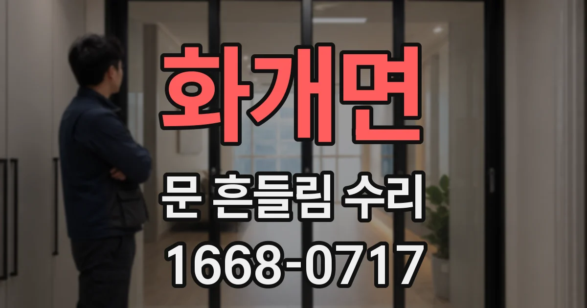 화개면 문 흔들림 수리