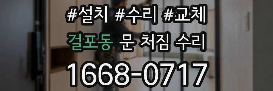 걸포동 문 처짐 수리