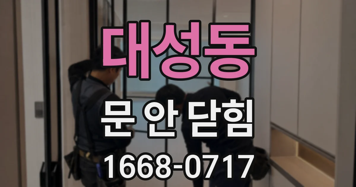 대성동 문 안 닫힘
