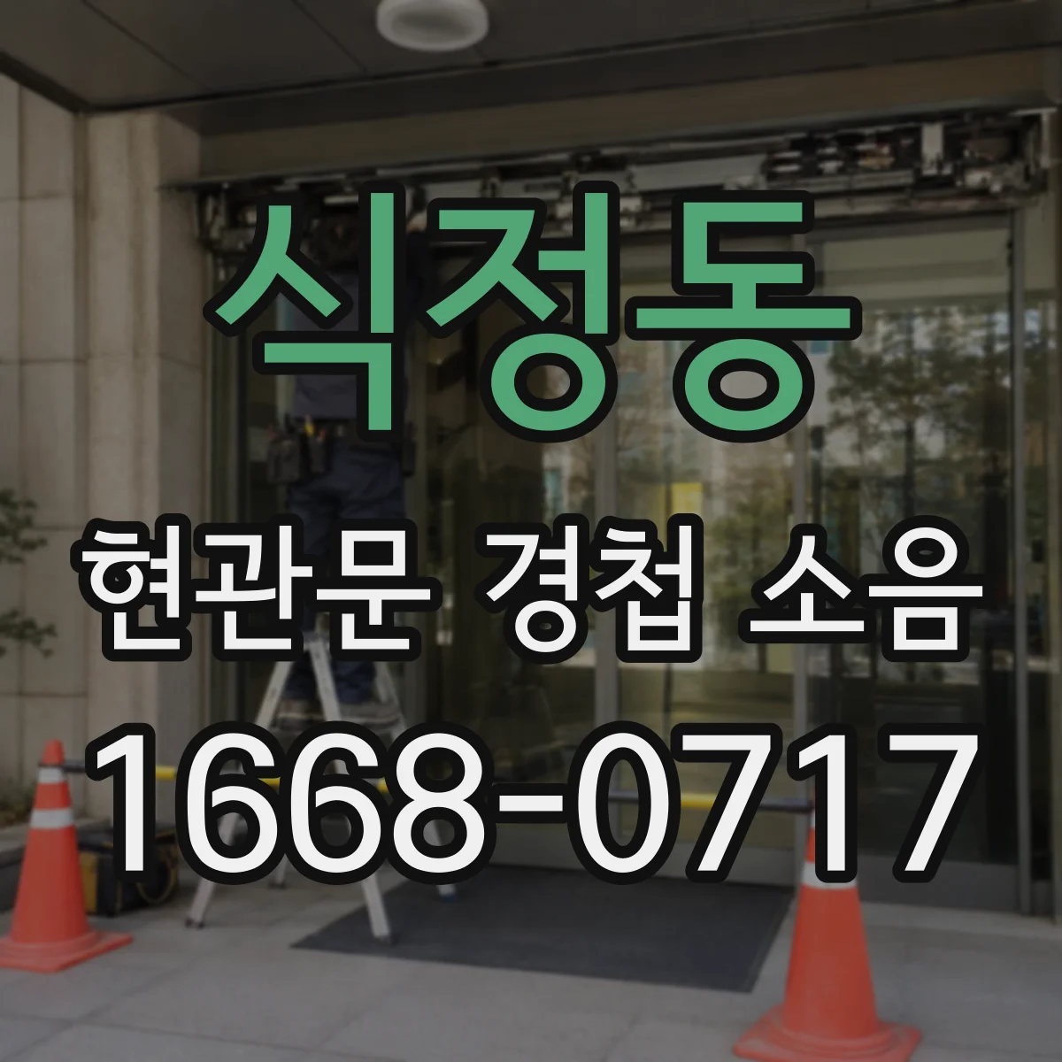 식정동 현관문 경첩 소음