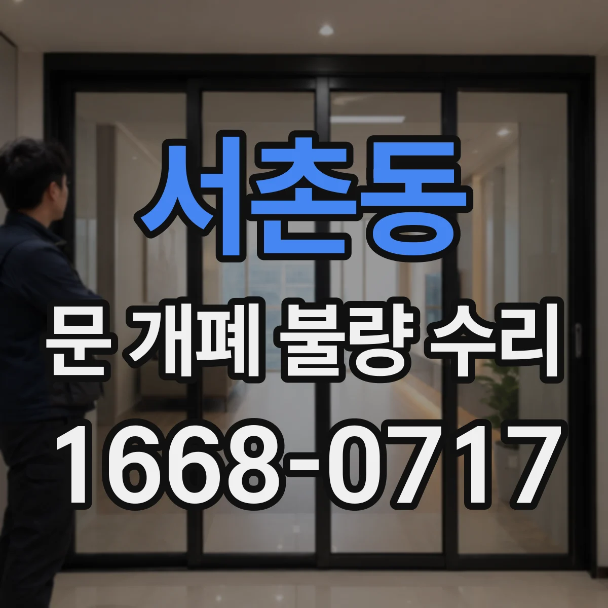 서촌동 문 개폐 불량 수리