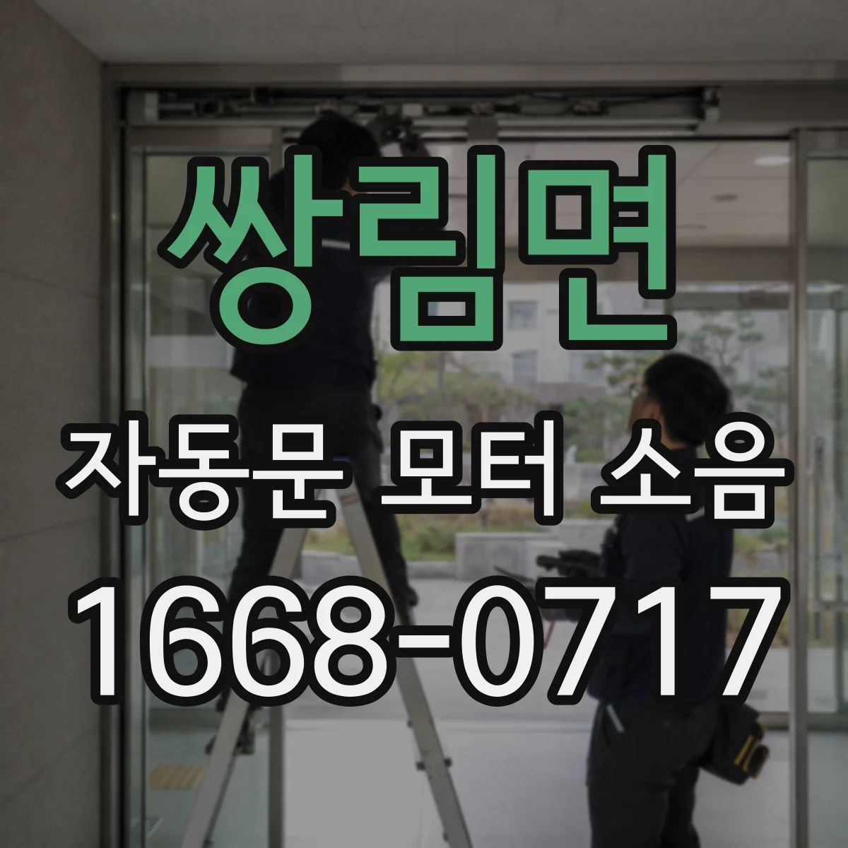 쌍림면 자동문 모터 소음