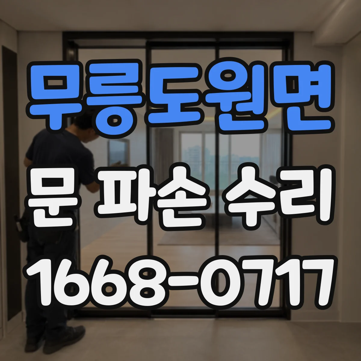 무릉도원면 문 파손 수리