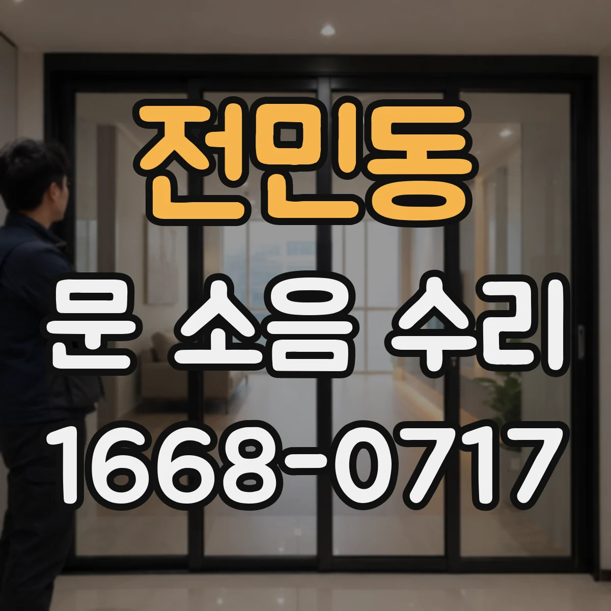 전민동 문 소음 수리