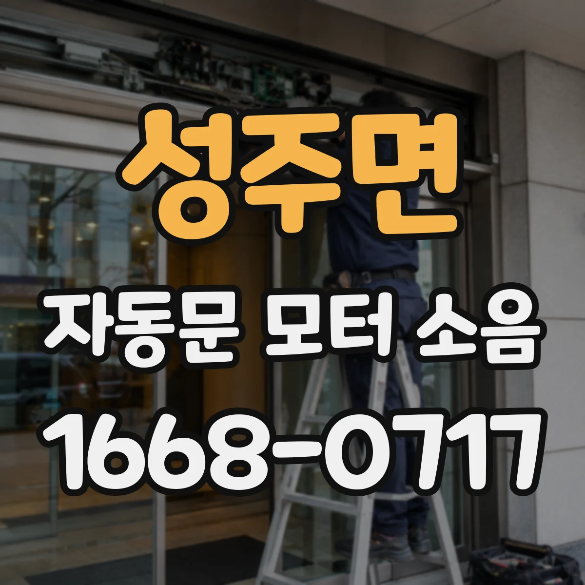 성주면 자동문 모터 소음