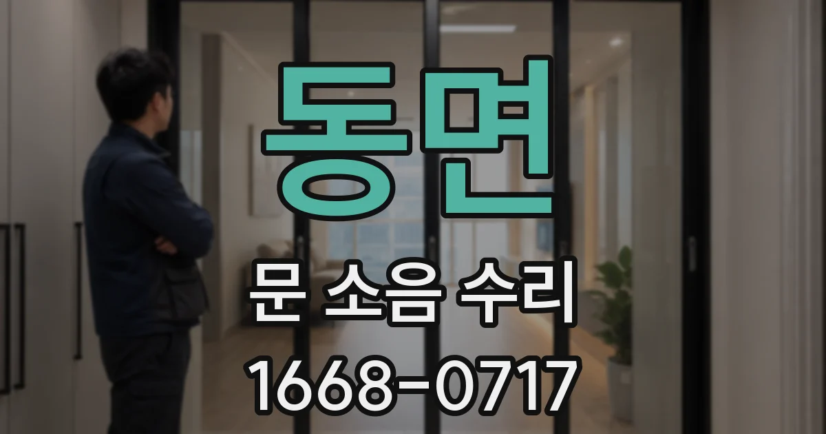 동면 문 소음 수리