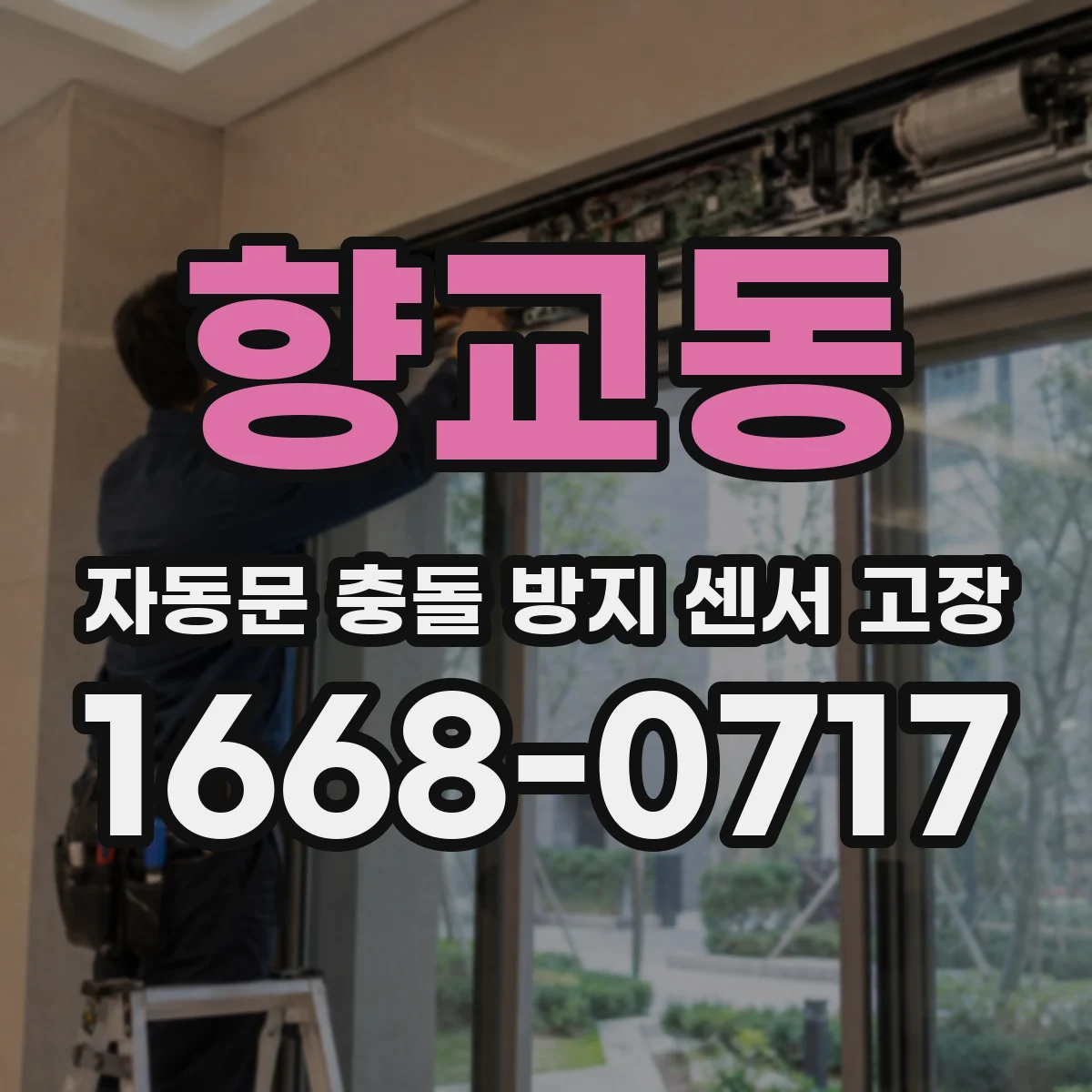 향교동 자동문 충돌 방지 센서 고장