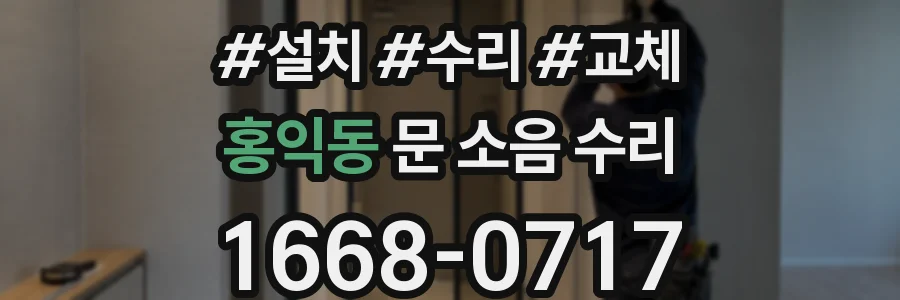홍익동 문 소음 수리