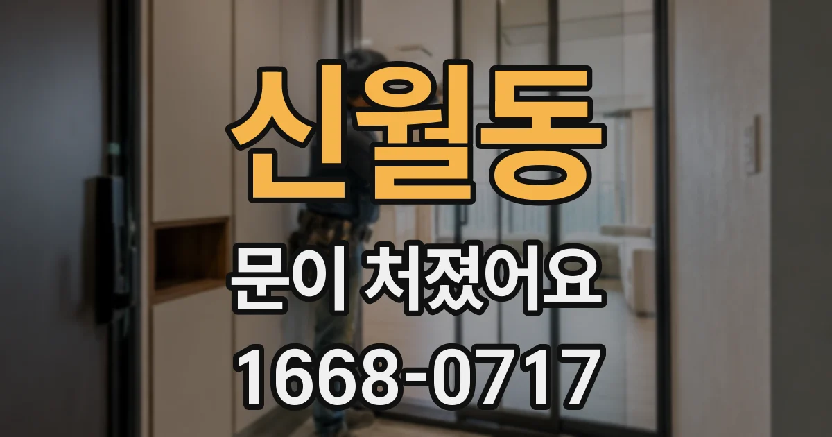 신월동 문이 처졌어요