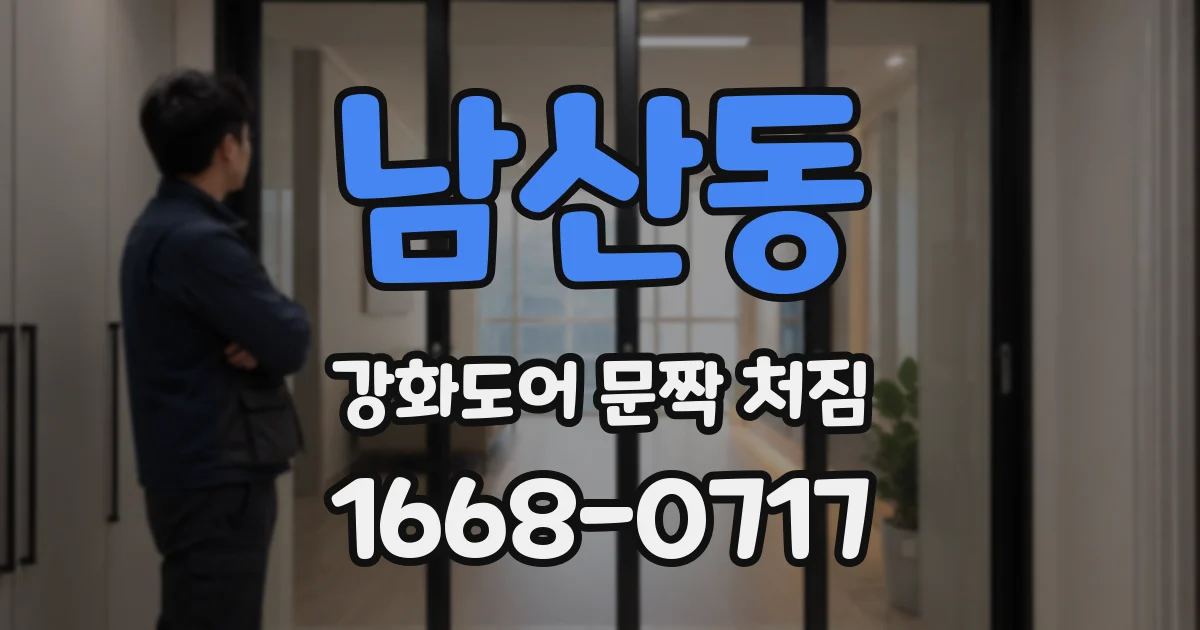 남산동 강화도어 문짝 처짐