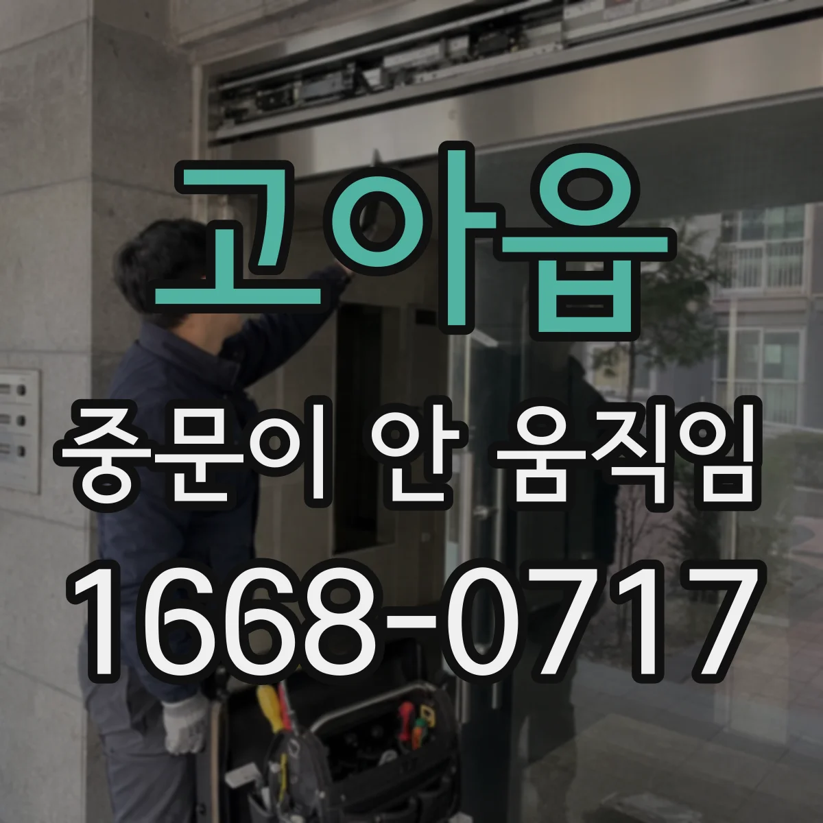 고아읍 중문이 안 움직임