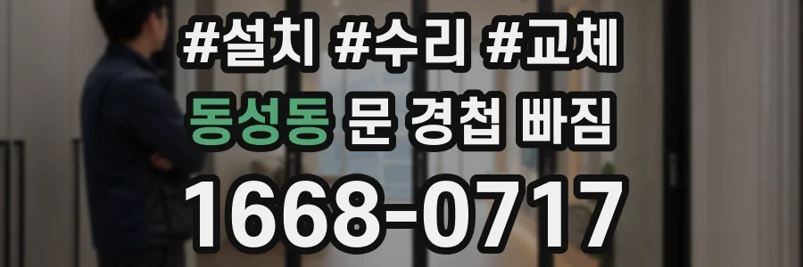 동성동 문 경첩 빠짐
