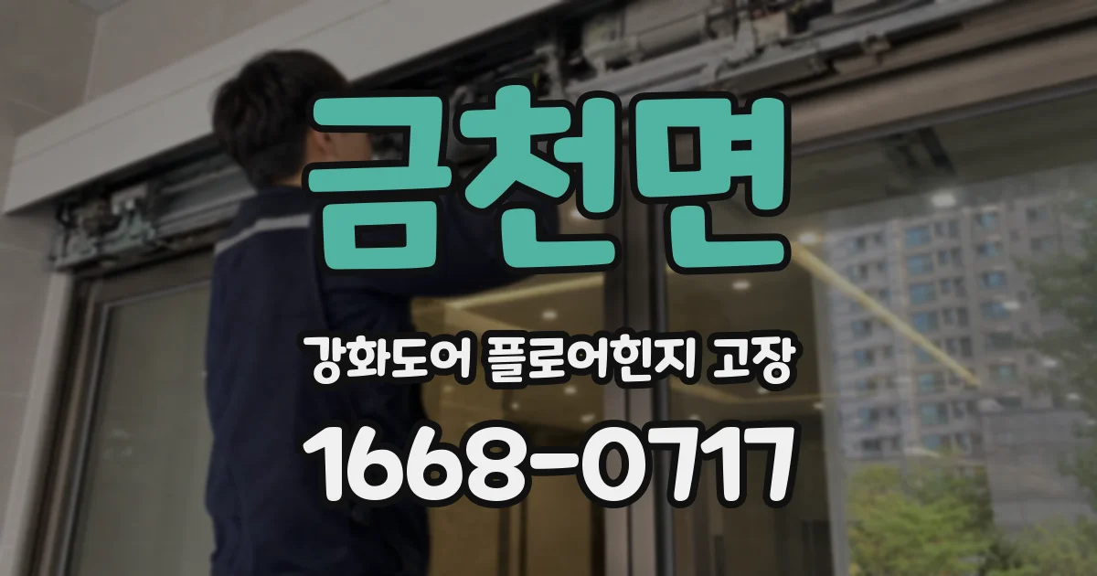 금천면 강화도어 플로어힌지 고장