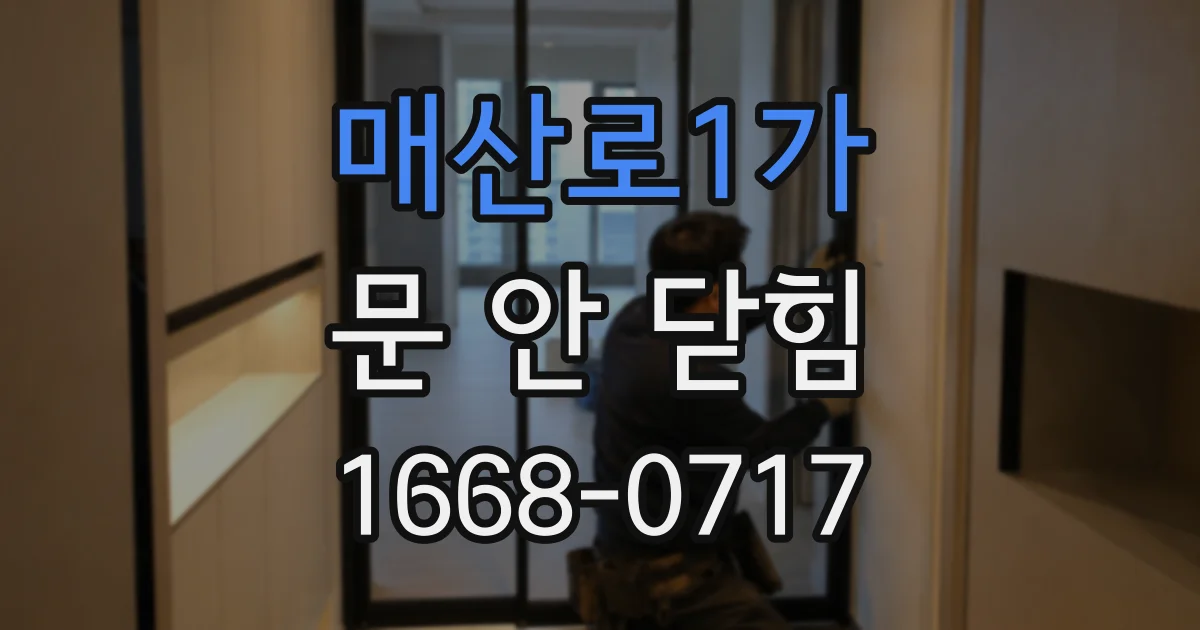 매산로1가 문 안 닫힘
