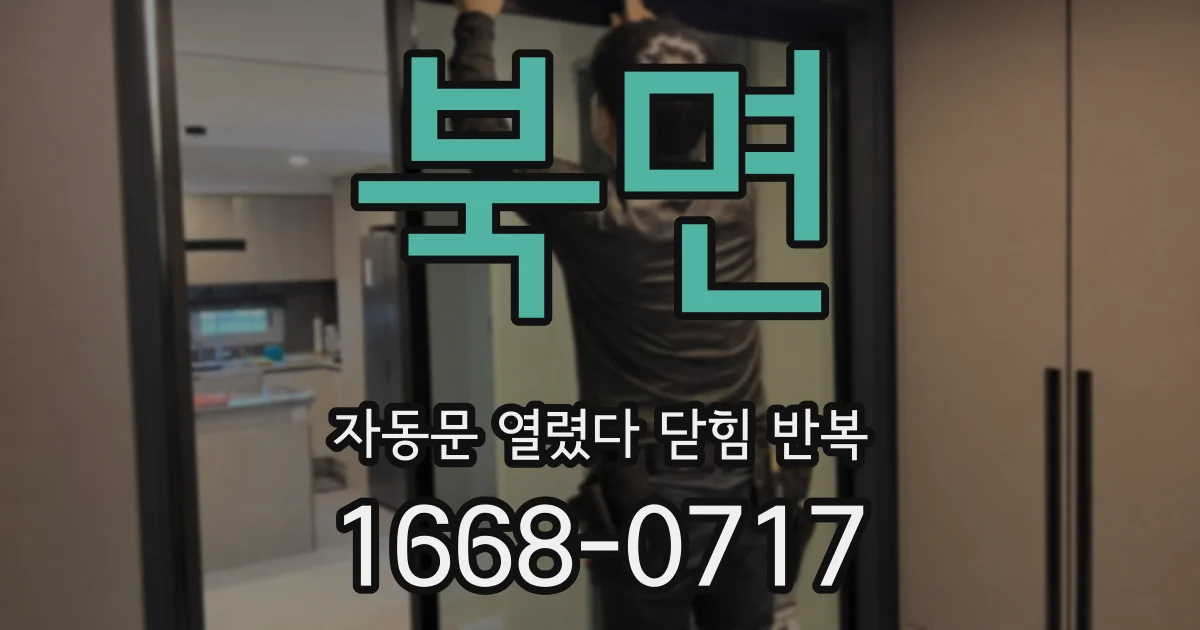 북면 자동문 열렸다 닫힘 반복 증상은 문이 열렸다가 바로 다시 닫히거나, 멈춘 뒤 다시 작동하는 식으로 나타납니다.
