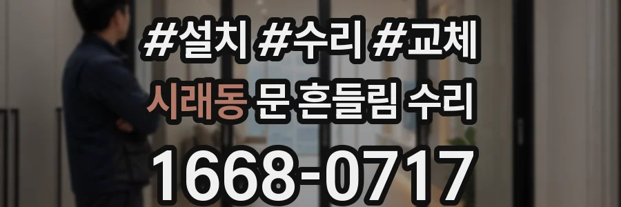 시래동 문 흔들림 수리