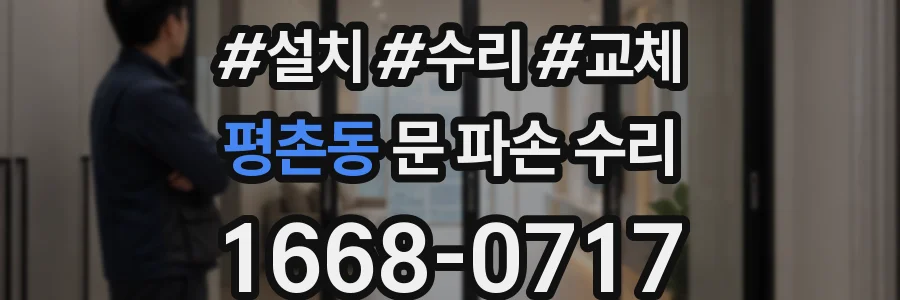 평촌동 문 파손 수리