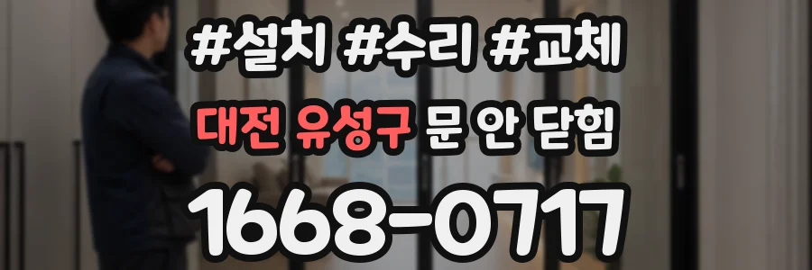대전 유성구 문 안 닫힘