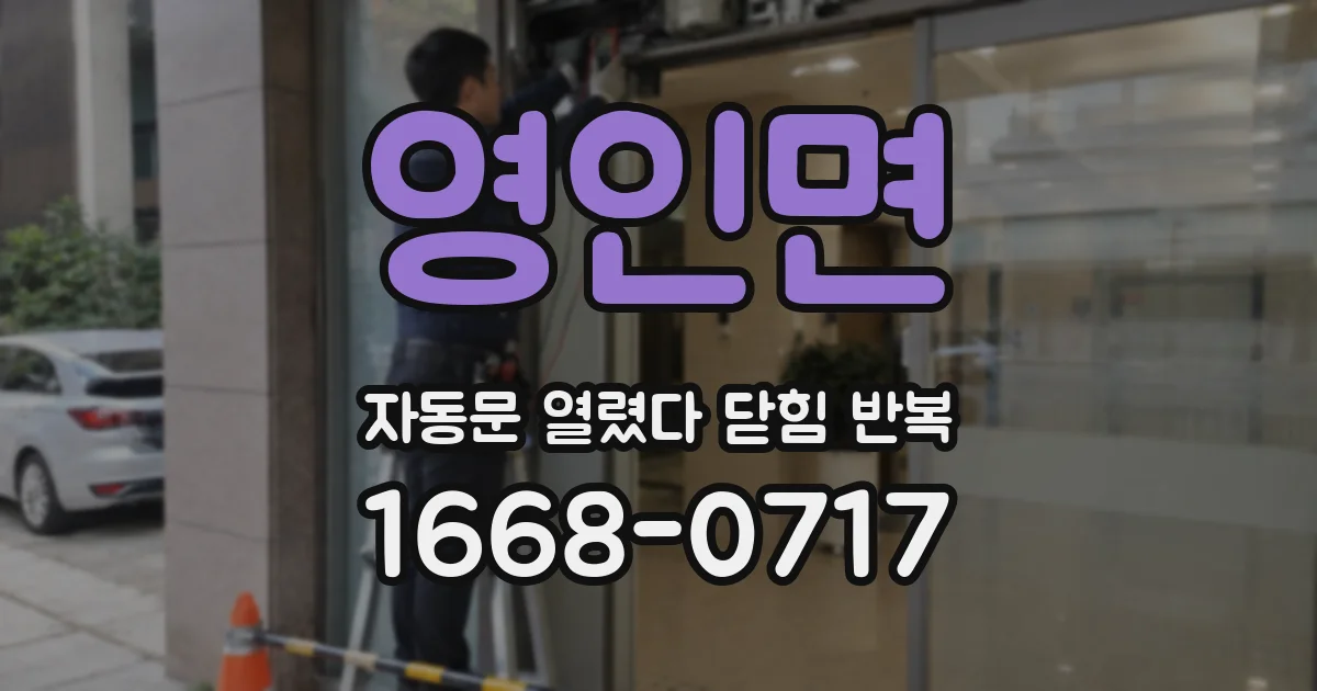 영인면 자동문 열렸다 닫힘 반복 증상은 문이 열렸다가 바로 다시 닫히거나, 멈춘 뒤 다시 작동하는 식으로 나타납니다.