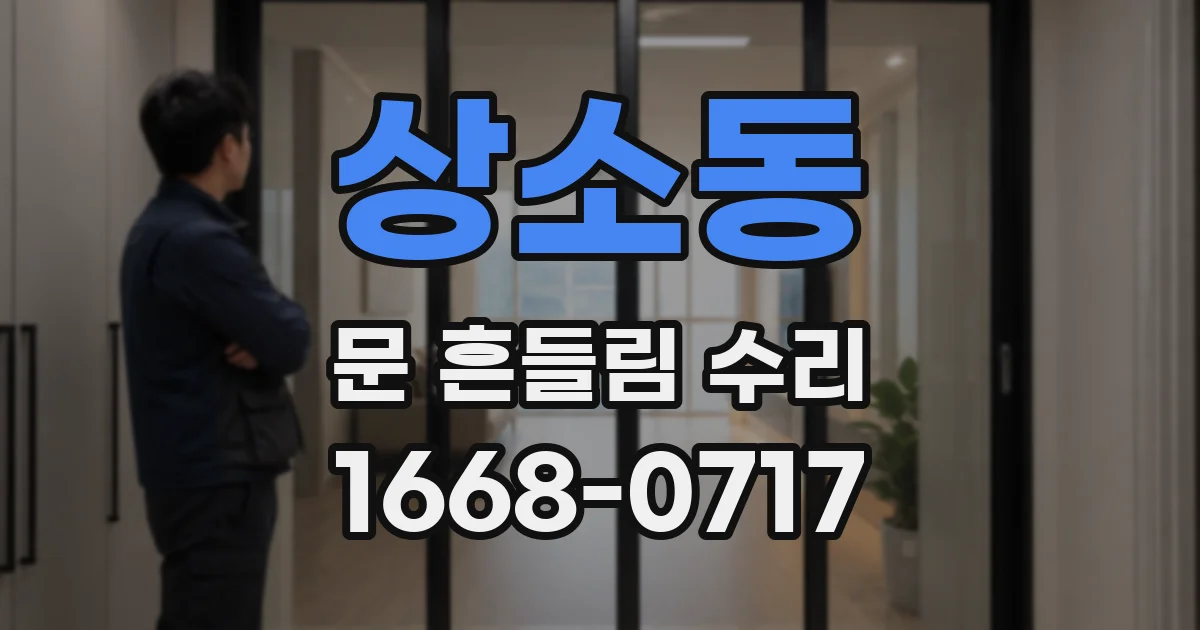 상소동 문 흔들림 수리