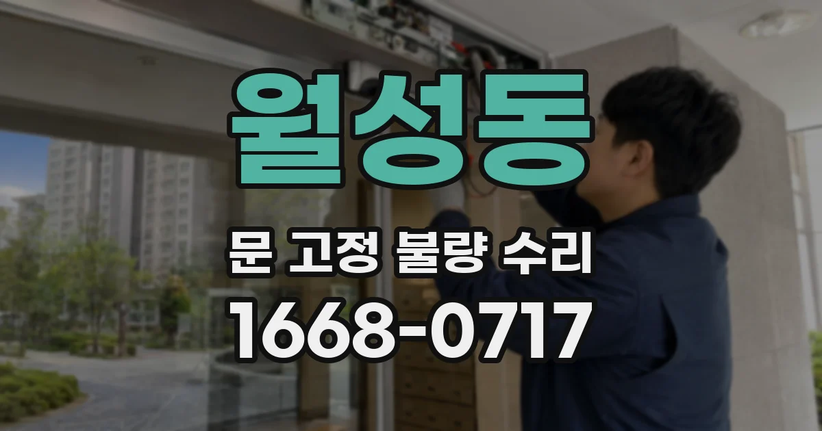 월성동 문 고정 불량 수리