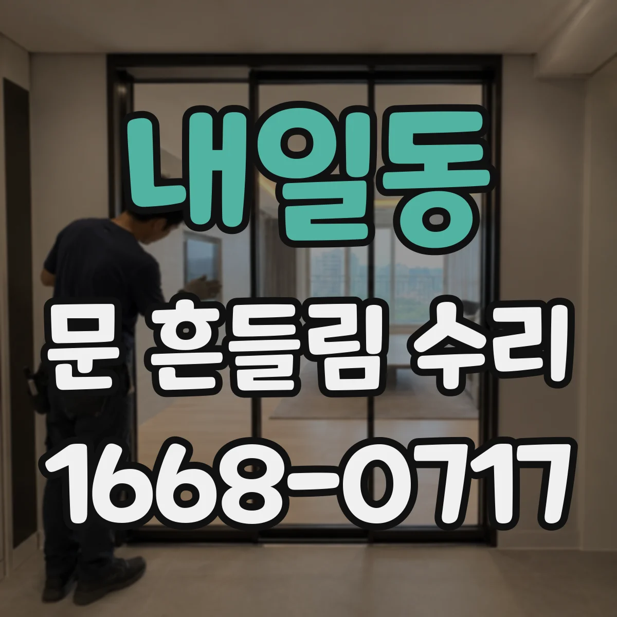 내일동 문 흔들림 수리