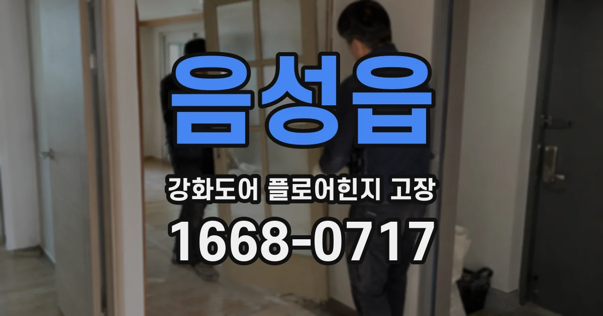 음성읍 강화도어 플로어힌지 고장