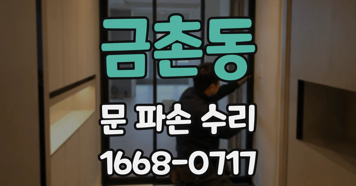 금촌동 문 파손 수리