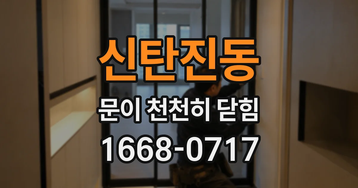 신탄진동 문이 천천히 닫힘